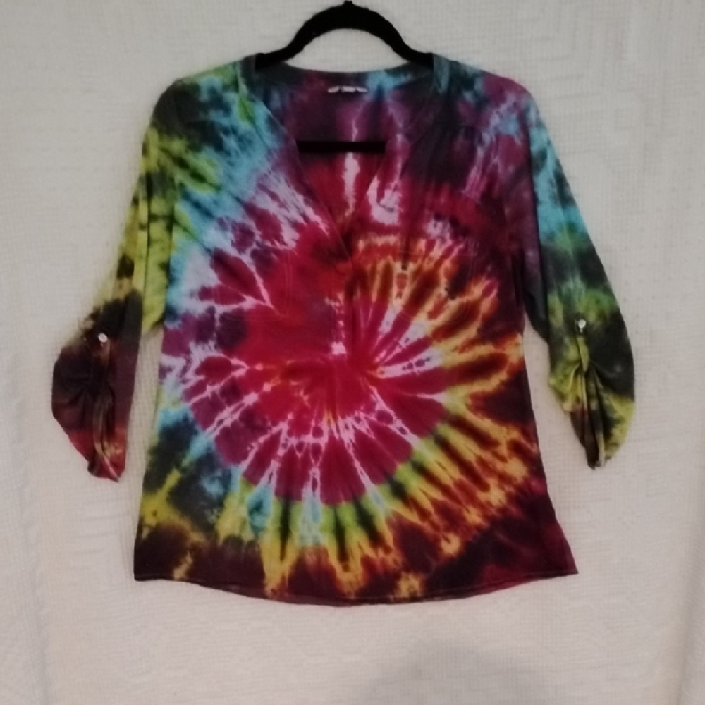 Multicolor Tie-Dye Women's Top